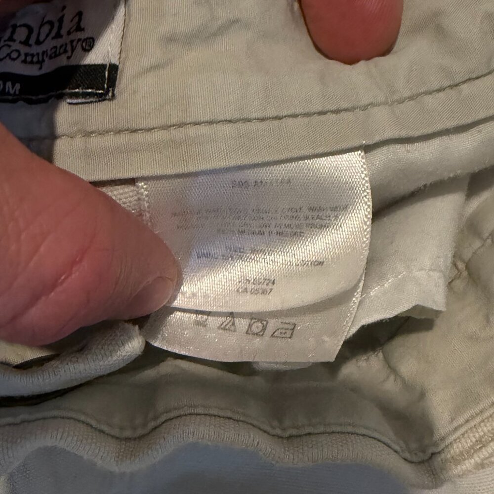 Columbia Men’s 7" Inseam Cotton Cargo Shorts - Tan Khaki - Size 34 - Picture 14 of 15